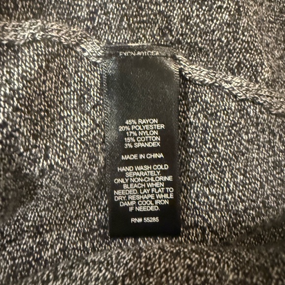 NWT Express Gray Ruched Long Sleeve Bodycon Mini Dress Size M - Picture 5 of 5